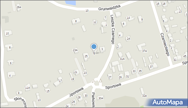 Wolbórz, Leszka Czarnego, 5, mapa Wolbórz