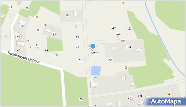 Wólka Radzymińska, Leśna, 102, mapa Wólka Radzymińska