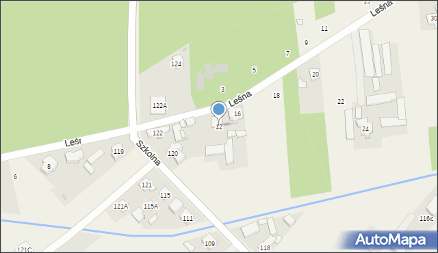 Wólka Radzymińska, Leśna, 12, mapa Wólka Radzymińska