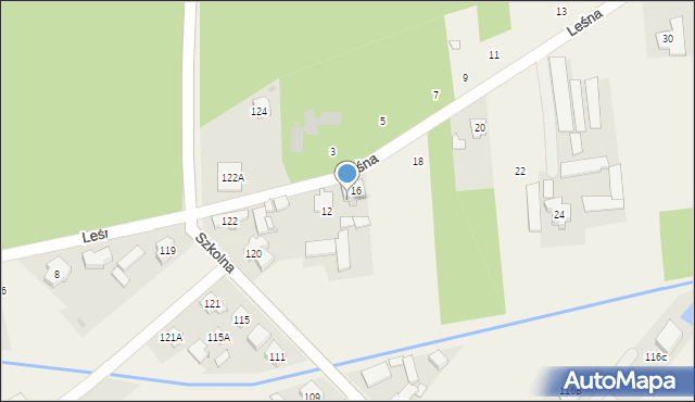 Wólka Radzymińska, Leśna, 16a, mapa Wólka Radzymińska