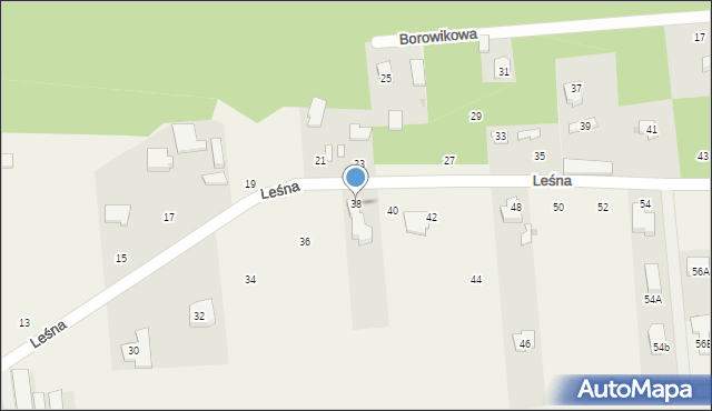 Wólka Radzymińska, Leśna, 38, mapa Wólka Radzymińska