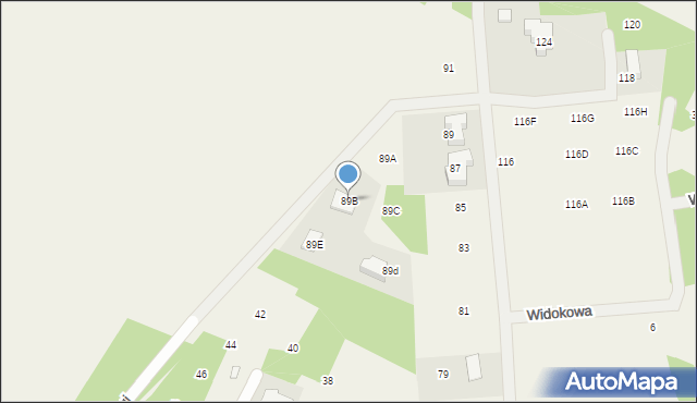 Wólka Radzymińska, Leśna, 89B, mapa Wólka Radzymińska