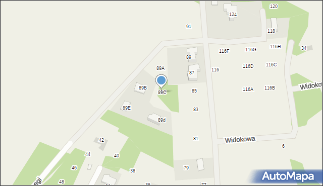 Wólka Radzymińska, Leśna, 89C, mapa Wólka Radzymińska