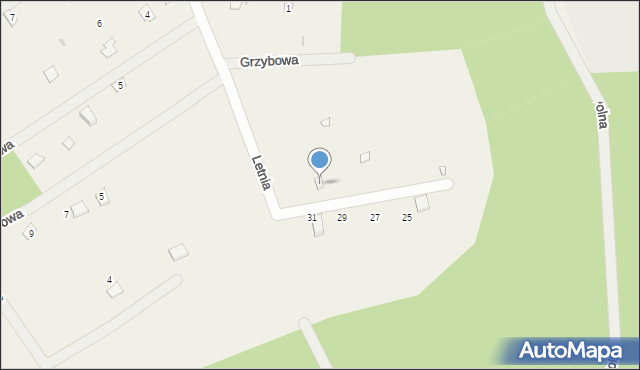 Wólka-Wojciechówek, Letnia, 11, mapa Wólka-Wojciechówek