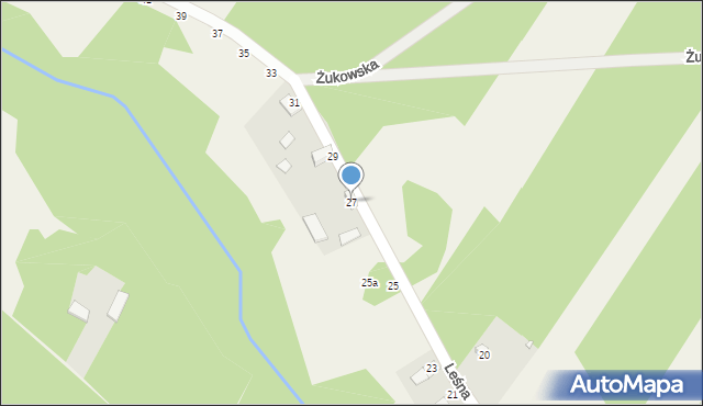 Wólka Wręcka, Leśna, 27, mapa Wólka Wręcka