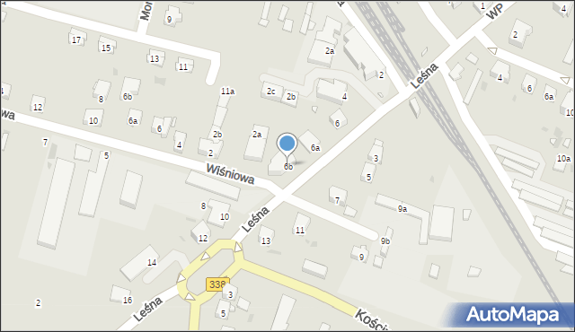 Wołów, Leśna, 6b, mapa Wołów