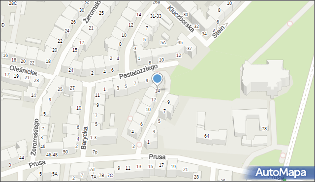 Wrocław, Ledóchowskiego Mieczysława, kard., 14, mapa Wrocławia