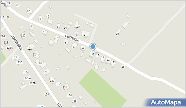 Wrocław, Lechitów, 15, mapa Wrocławia