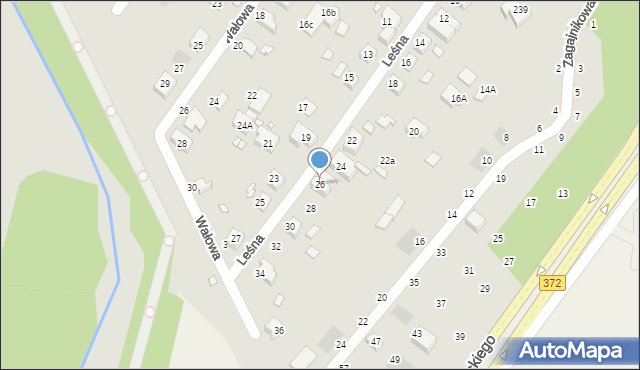 Wrocław, Leśna, 26, mapa Wrocławia
