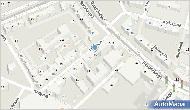 Wrocław, Lelewela Joachima, 4A, mapa Wrocławia