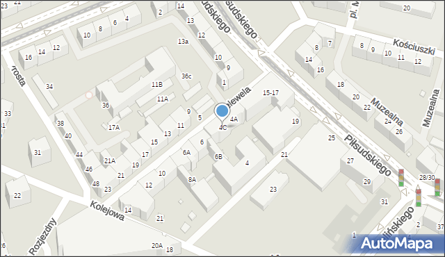 Wrocław, Lelewela Joachima, 4C, mapa Wrocławia