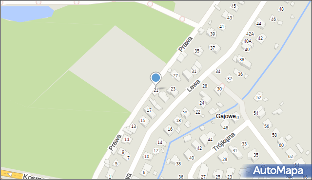Wrocław, Lewa, 21, mapa Wrocławia