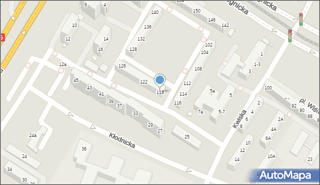 Wrocław, Legnicka, 118, mapa Wrocławia