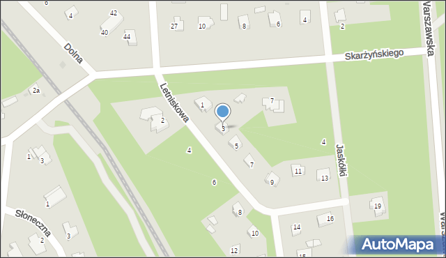 Wyszków, Letniskowa, 3, mapa Wyszków