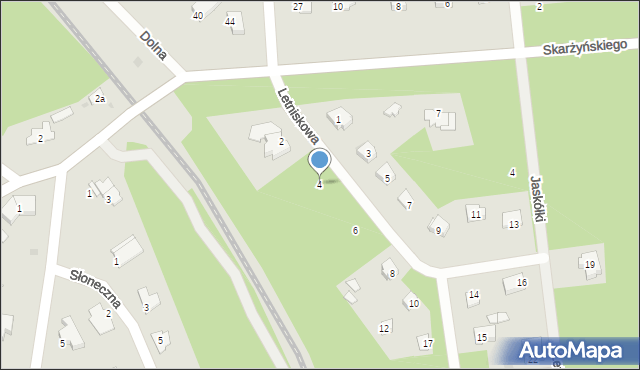 Wyszków, Letniskowa, 4, mapa Wyszków