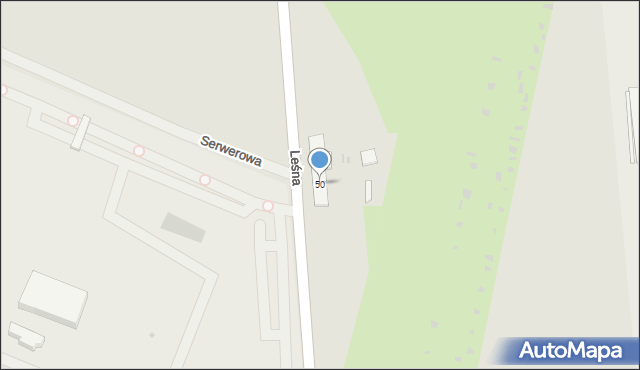 Wyszków, Leśna, 50, mapa Wyszków