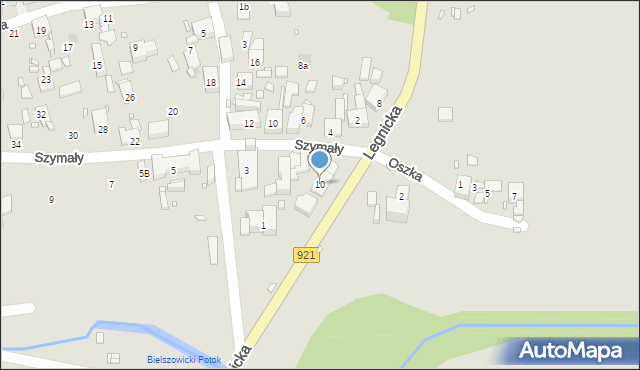 Zabrze, Legnicka, 10, mapa Zabrza