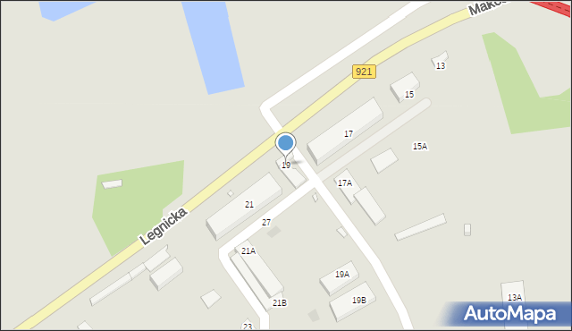 Zabrze, Legnicka, 19, mapa Zabrza