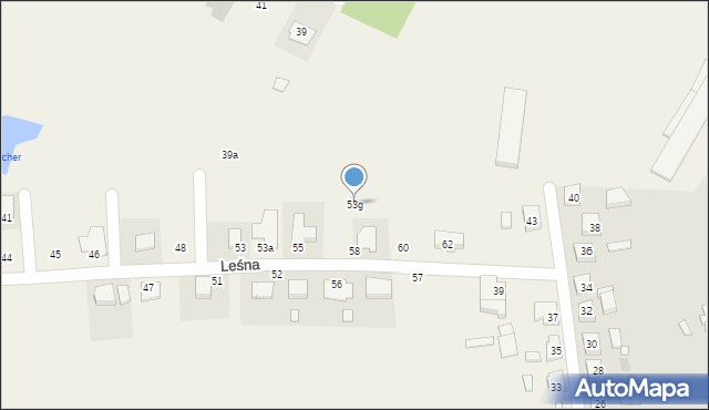 Zacharzew, Leśna, 53g, mapa Zacharzew