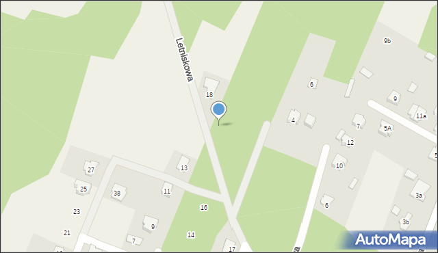 Zagościniec, Letniskowa, 16, mapa Zagościniec