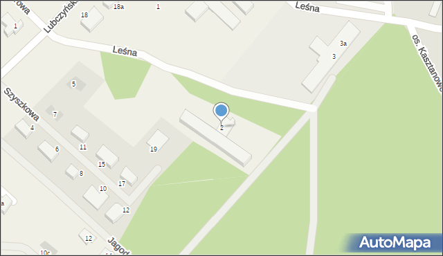 Załom, Leśna, 2, mapa Załom