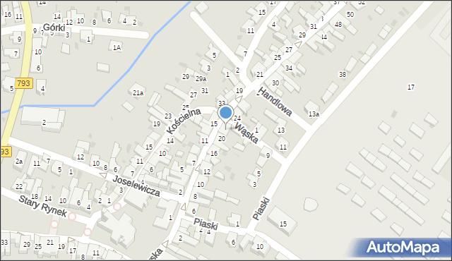 Żarki, Leśniowska, 22, mapa Żarki