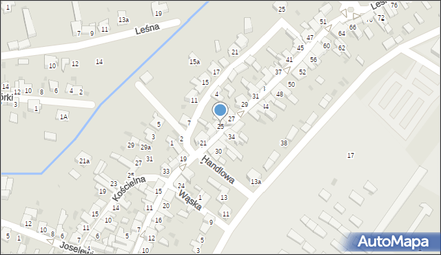 Żarki, Leśniowska, 25, mapa Żarki