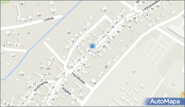 Żarki, Leśniowska, 40, mapa Żarki