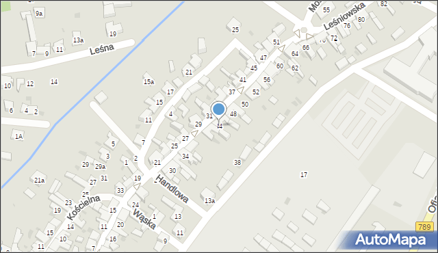 Żarki, Leśniowska, 44, mapa Żarki