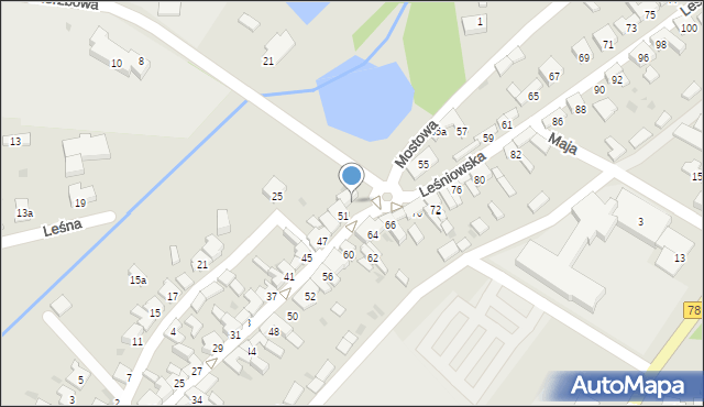 Żarki, Leśniowska, 53, mapa Żarki