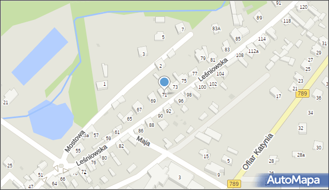 Żarki, Leśniowska, 71, mapa Żarki