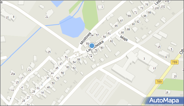 Żarki, Leśniowska, 72/74, mapa Żarki