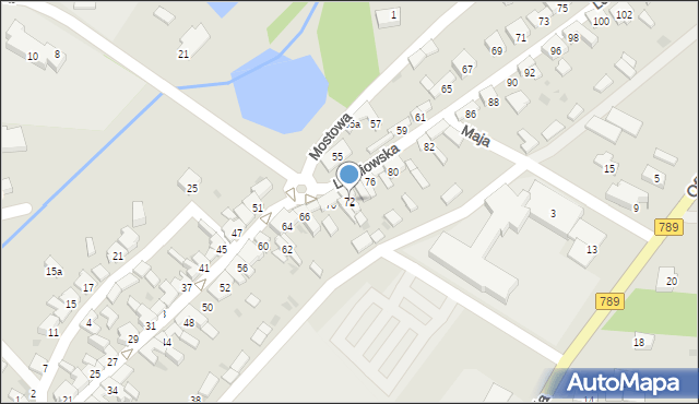 Żarki, Leśniowska, 72, mapa Żarki