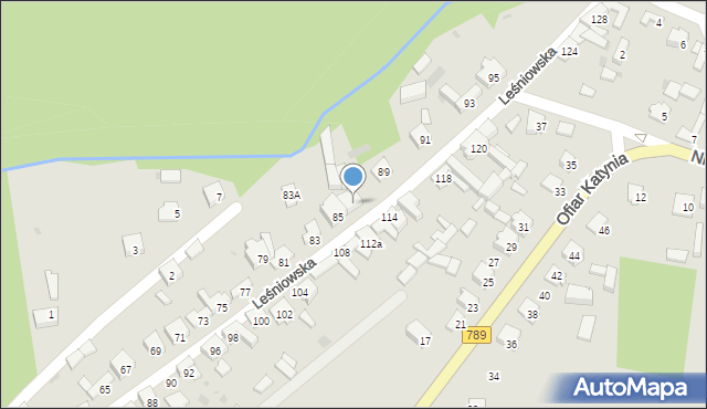 Żarki, Leśniowska, 87, mapa Żarki