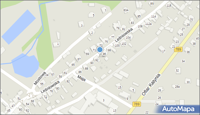 Żarki, Leśniowska, 94, mapa Żarki