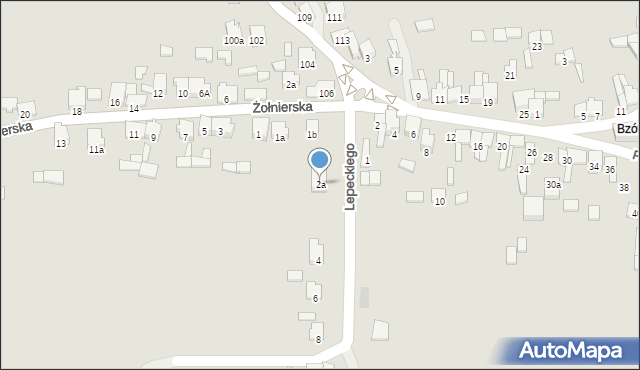 Zawiercie, Lepeckiego Mieczysława, 2a, mapa Zawiercie