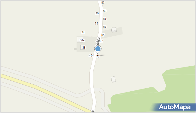 Zbludowice, Leśna, 71, mapa Zbludowice