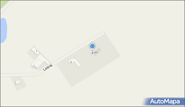 Zduny, Leśna, 6, mapa Zduny