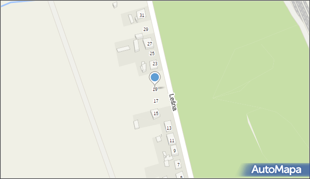 Zębowice, Leśna, 19, mapa Zębowice