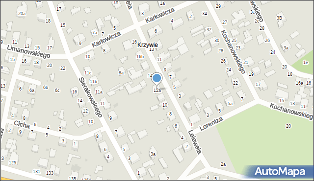 Zgierz, Lelewela Joachima, 12a, mapa Zgierz