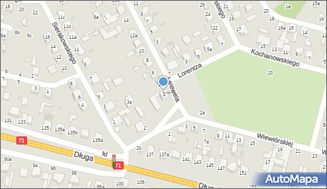 Zgierz, Lelewela Joachima, 2, mapa Zgierz