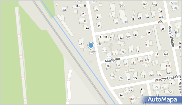 Zielonka, Legionów, 48, mapa Zielonka