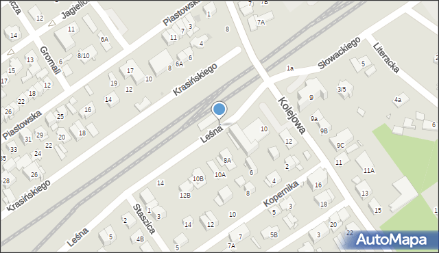 Zielonka, Leśna, 4, mapa Zielonka