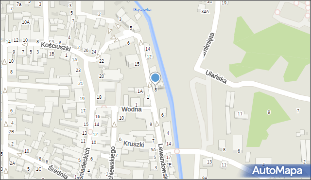 Żnin, Lewandowskiego, 8, mapa Żnin