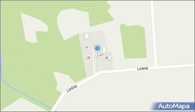 Żuławka, Leśna, 2, mapa Żuławka