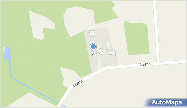 Żuławka, Leśna, 2E, mapa Żuławka