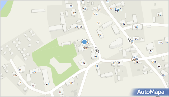 Lgiń, Lgiń, 24B, mapa Lgiń