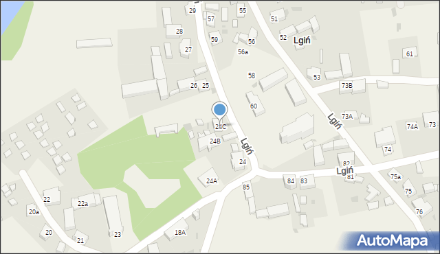 Lgiń, Lgiń, 24C, mapa Lgiń