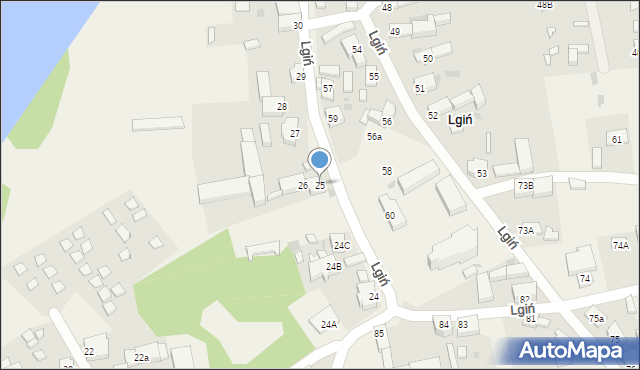 Lgiń, Lgiń, 25, mapa Lgiń