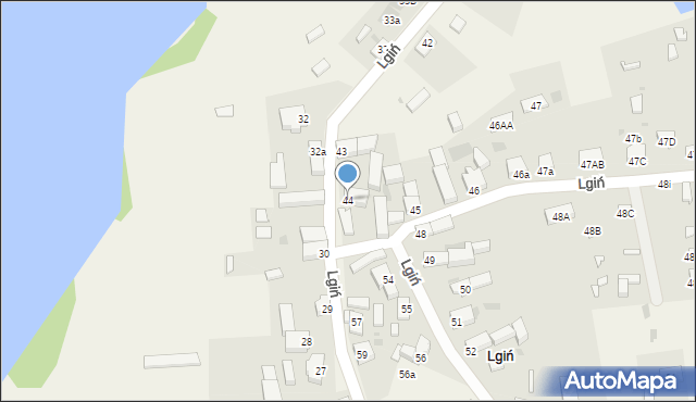 Lgiń, Lgiń, 44, mapa Lgiń